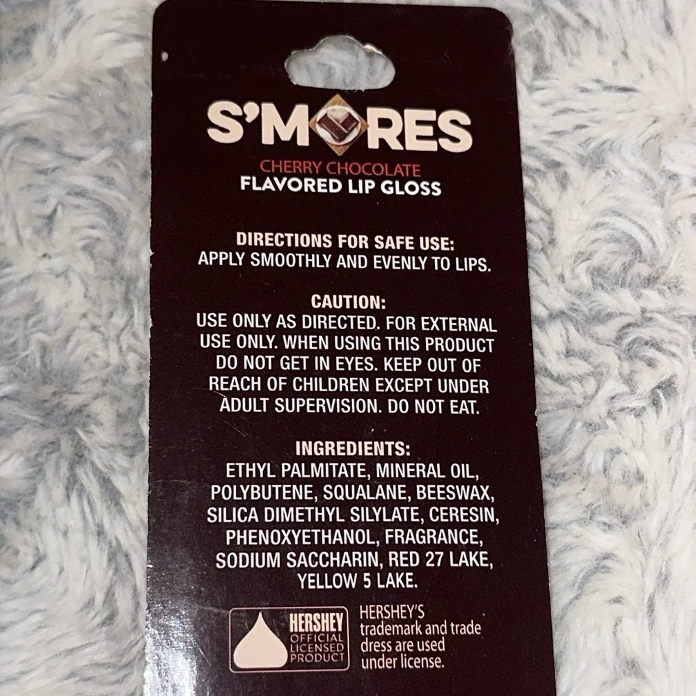 Hershey's S'mores Cherry Chocolate Flavored Lip Gloss 0.2 fl oz New NIP